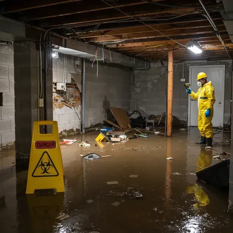 Flooded Basement Electrical Hazard in Hoover, AL Property